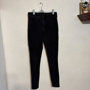 American‎ Eagle Black Super Stretch Skinny Jeans Womens Size 4